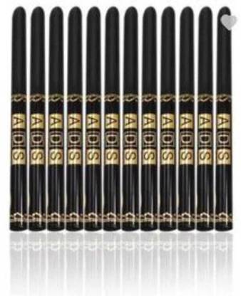 Hezruck PERFECT WATERPROOF EYELINER PENCIL PACK OF 12 12 g