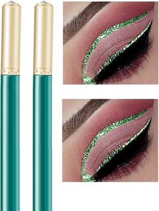 GFSU - GO FOR SOMETHING UNIQUE Diamond green Eyeliner ,Long Lasting , Quick Dry ,Waterproof , Glitter Finishing 3 g