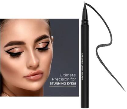 USBK Waterproof Liquid Eye Liner, Stay All Day Makeup with Fine Brush 2 g