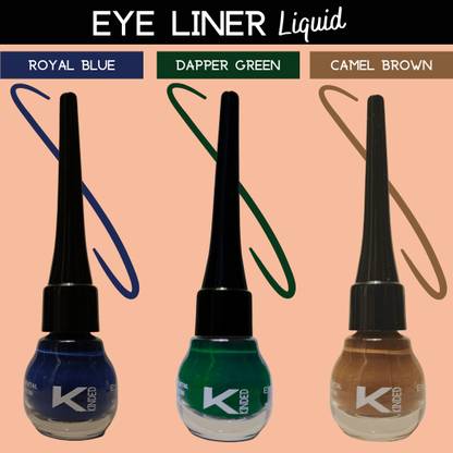 KINDED Matte Finish Insta Bold Look Soothing Colour Pigments Liquid Eyeliner Combo 15 ml