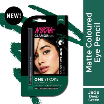 NYKAA GLAMOReyes ONE STROKE colored Eyeliner Jade 0.3g 0.3 g