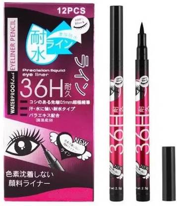 Fleeto 36H Long Lasting waterproof Eyeliner pack of 12 Full Box 36 ml