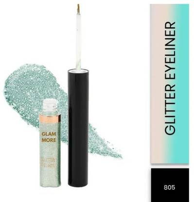 glam more shimmer green colour eyeliner 10 ml