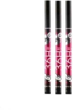 glowician 36h eyeliner waterproof kajal pack of 3 3 ml