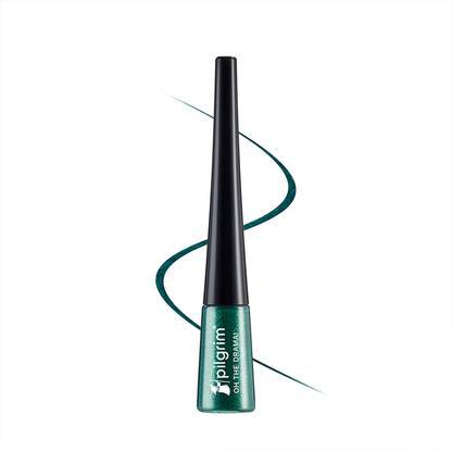 Pilgrim Oh The Drama! Green Envy Metallic Eyeliner|Rich Vibrant Colour|Water Resistant 3.5 ml