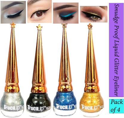 touchup Smudge Proof Liquid Glitter Eyeliner Set of 4, 20 ml