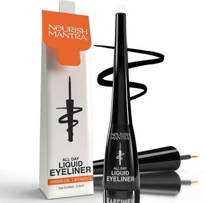 Nourish Mantra All Day Liquid Eyeliner Waterproof , SmudgeProof 3 ml