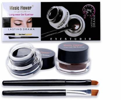 music flower 24 Brow & Brown Gel Liner Duo for Defined Eyes 6 ml