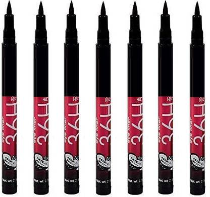 Neotis liquid waterproof lash eye liner pencil 36 hours (PACK OF7) 7