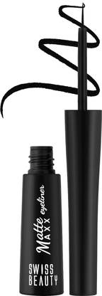 SWISS BEAUTY Matte Max Liquid Eyeliner | Smudge-proof | Quick Drying | 4 g