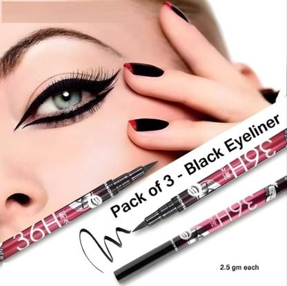 Deeparth (Pack 3) Eyeliner 36H Waterproof 2.5 ml