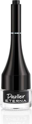 Dazller Eterna Eye Sensation Gel Eyeliner, Matte Black, Smudge-proof,Water-resistant, QuickDry, 3 g
