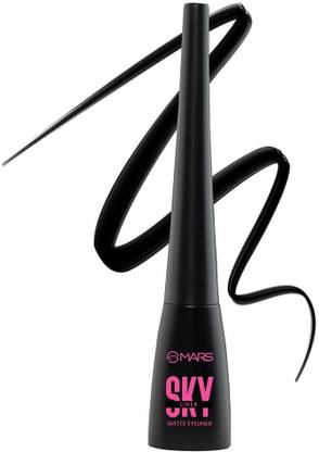 MARS Skyline Liquid Eye Liner | Black | Long Lasting | Matte Finish | Smudge Proof 4.5 ml