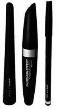 House Of Huda Waterproof Liquid 3-in-1 combo Eyliner,Maskara,Eyebrow Pencil Easy to Use 15 g