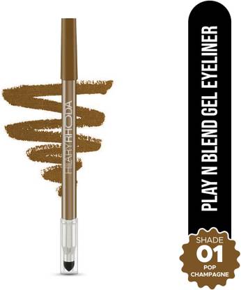 Hilary Rhoda Play n Blend Gel Eyeliner | Highly Pigmented | Matte & Shimmer Finish Eyeliner 1.5 g