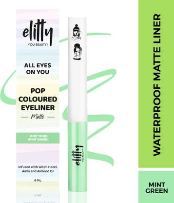 Elitty Mint To Be | Waterproof Liquid Eyeliner | Matte Finish | Lasts Upto 12 Hours 4 ml