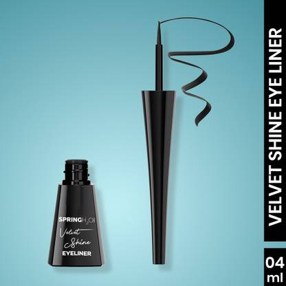 SPRING H2O Velvet Shine Eyeliner Last Upto 24 Hrs, Intense Black Smudgeproof & Waterproof 4 ml