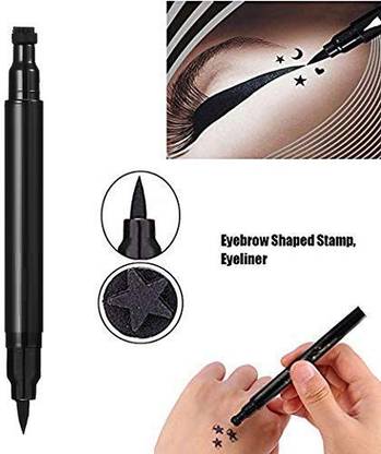 Wiffy 2 IN 1 Eyeliner With Star Stamp Smudge Proof and Long Lasting 10 g