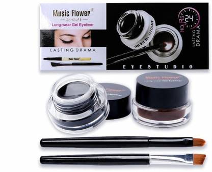 music flower 24 Precision Brow and Brown Gel Liner Combo 6 ml