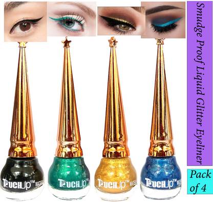 touchup Smudge Proof Liquid Glitter Eyeliner Set of 4, 20 ml