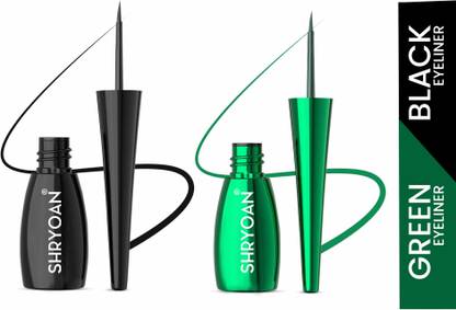 Shryoan Super Flow Eyeliner Duo| Intense Pigmentation| Lasts upto 24 hrs| Waterproof 12 ml