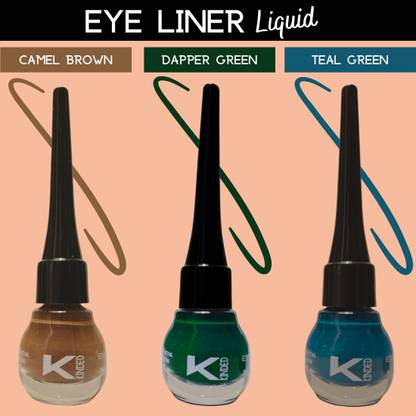 KINDED Matte Finish Insta Bold Look Soothing Colour Pigments Liquid Eyeliner Combo 15 ml