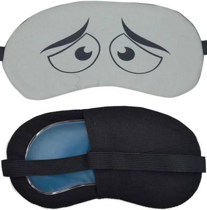 JK ENTERPRISE 1 PC PRINTED EYE MASK Sleeping Eye Shade Mask Cover for Insomnia, Meditation, Puffy Eyes and Dark Circles Sleeping With Gel Eye Shade