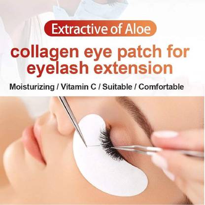 NEHIK ENTERPRISE Eyelash Extension Lint Free Eye Gel Patches Make Up Under Eye Pads - Pack of 10