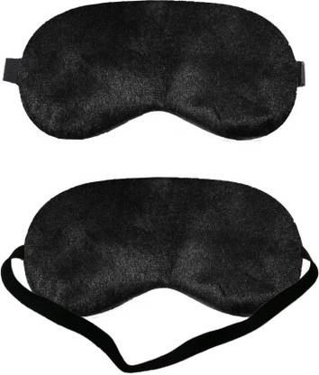 PESHOP Sleeping Eye Mask (Black) Pack Of 2