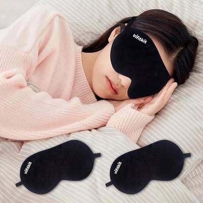 VIFITKIT Eye Mask for Sleeping with Adjustable Strap, Premium Sleeping Mask
