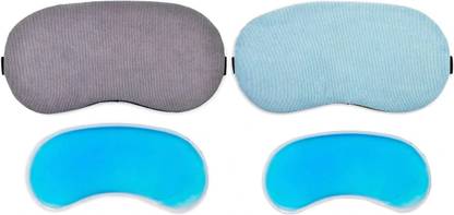 JK ENTERPRISE Eye Mask For Dry Eye,Puffy Eye, Dry Eye And Eye Fatigue (1-Grey, 1-Light-Blue)