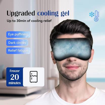 TOKOZONE Reusable Cooling Gel Eye Mask for Puffy Eyes, Dark Circles & Stress