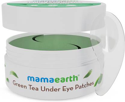 Mamaearth Green Tea Under Eye Patches with Green Tea & Collagen for Puffy Eyes - 30 Pairs