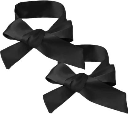JK ENTERPRISE Satin Blindfold Eye Mask Band Couple Games Love Tie (PACK OF 2 PIECE)