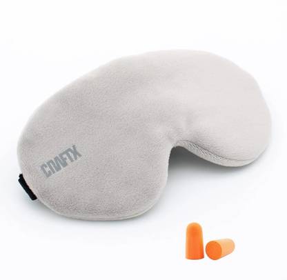 craftx craftX3D Sleeping Eyemask With Earplugs, 100% Darkness,Super-Soft ( GREY )