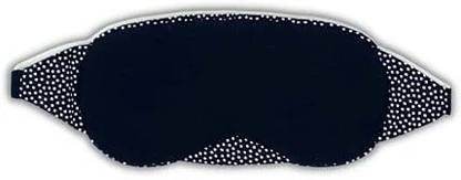 Friends of Meditation 100% Cotton Sleep Mask | Light Blocking Sleep Eye Mask, Comfortable & Soft, Night Eye Mask for Travel | 100% Blackout w Nose Wire & Adjustable Band (Black)