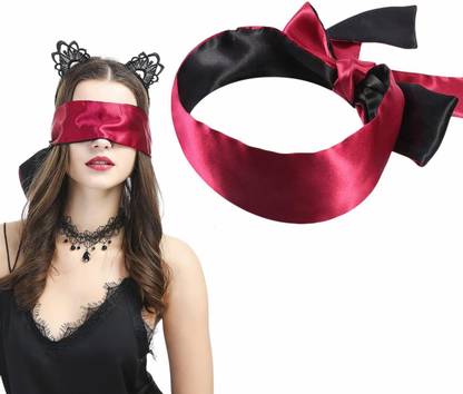 eyurva satin eye mask | satin blindfold soft satin eye cover for surprise