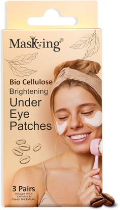 MasKing Bio Cellulose Under Eye Patches for Dark Circles, Wrinkles, Anti-Aging (3 Pairs)