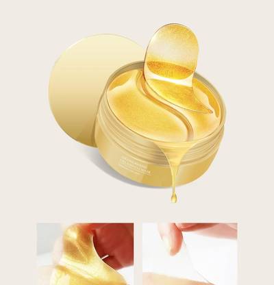 DARVING GOLD HYDROGEL UNDER EYE PATCHES to Reduce Dark Circles, Puffiness, Fine Lines