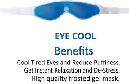 dx mart Effective blue gel relaxing eye mask can be used warm or cold.Our eye masks are great for spa events, hotels and hospitals.(For men & women) Free Size