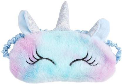 H&M Store Multicolor Soft Plush Sleeping Mask, Horn Blindfold Eye Cover