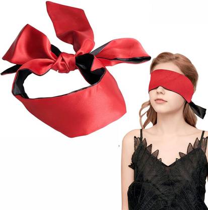 eyurva satin blindfold for fantasy game , soft silk blindfold for adults couples