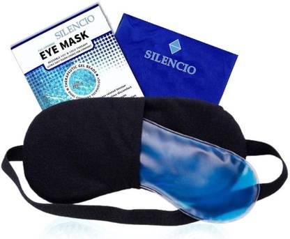 Silencio Mulberry Silk Eye Mask, Cooling Gel Relaxing Eye Mask
