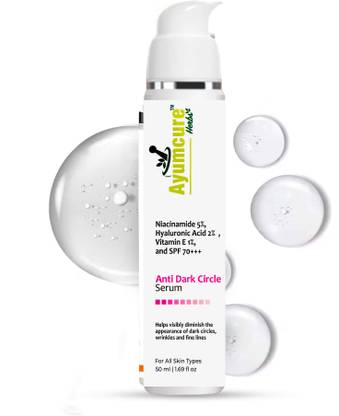 Ayumcure Unisex Anti Dark Circle Eye Serum With 5% Niacinamide, Vitamin E & SPF 70+++