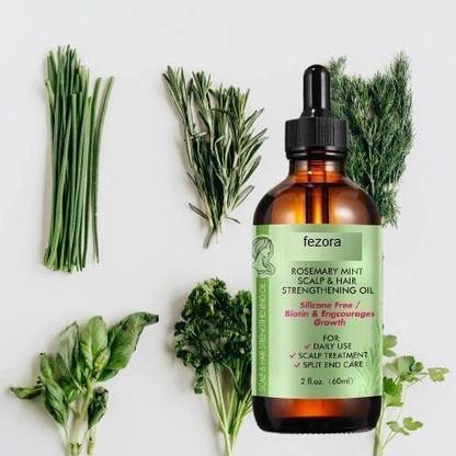 Fezora Mielle Natural Rosemary Mint Scalp & Hair Strengthening Oil – Nourishing