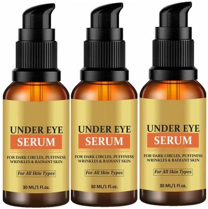 house of common Under Eye Serum to Reduce Dark Circles, Puffiness and Fine Lines (30ml) Pack 3
