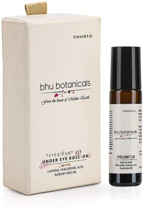 bhu botanicals Eyes Don't Lie - Under Eye Roll On ( Hyaluronic Acid & Rosehip Seed Oil) 12ml
