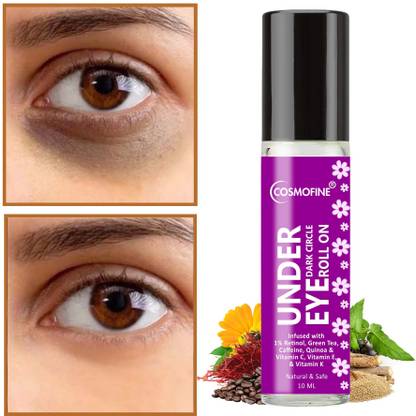 cosmofine Under Eye & Dark Circle Serum Roll On Reduces Dark Circles, Fine Line, Wrinkles