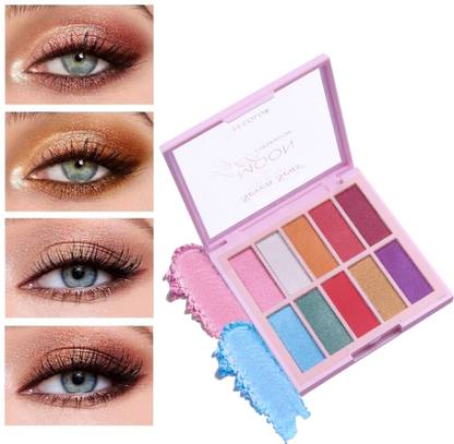 BLUST&FAMME Moon Light Eyeshadow 10 Pigmented Colors Eyeshadow Palette 1ps 24 g