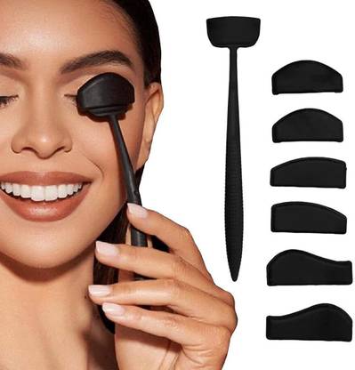 Cosluxe 6 in 1 Eyeshadow Crease Line Kit,Silicone Eyeshadow Palette Tamp,Eye Makeup Tool 1 g